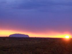 Uluru, Kata Tjuta and Kings Canyon, NT: sunset at Uluru